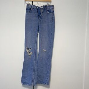 cute flared zara jeans